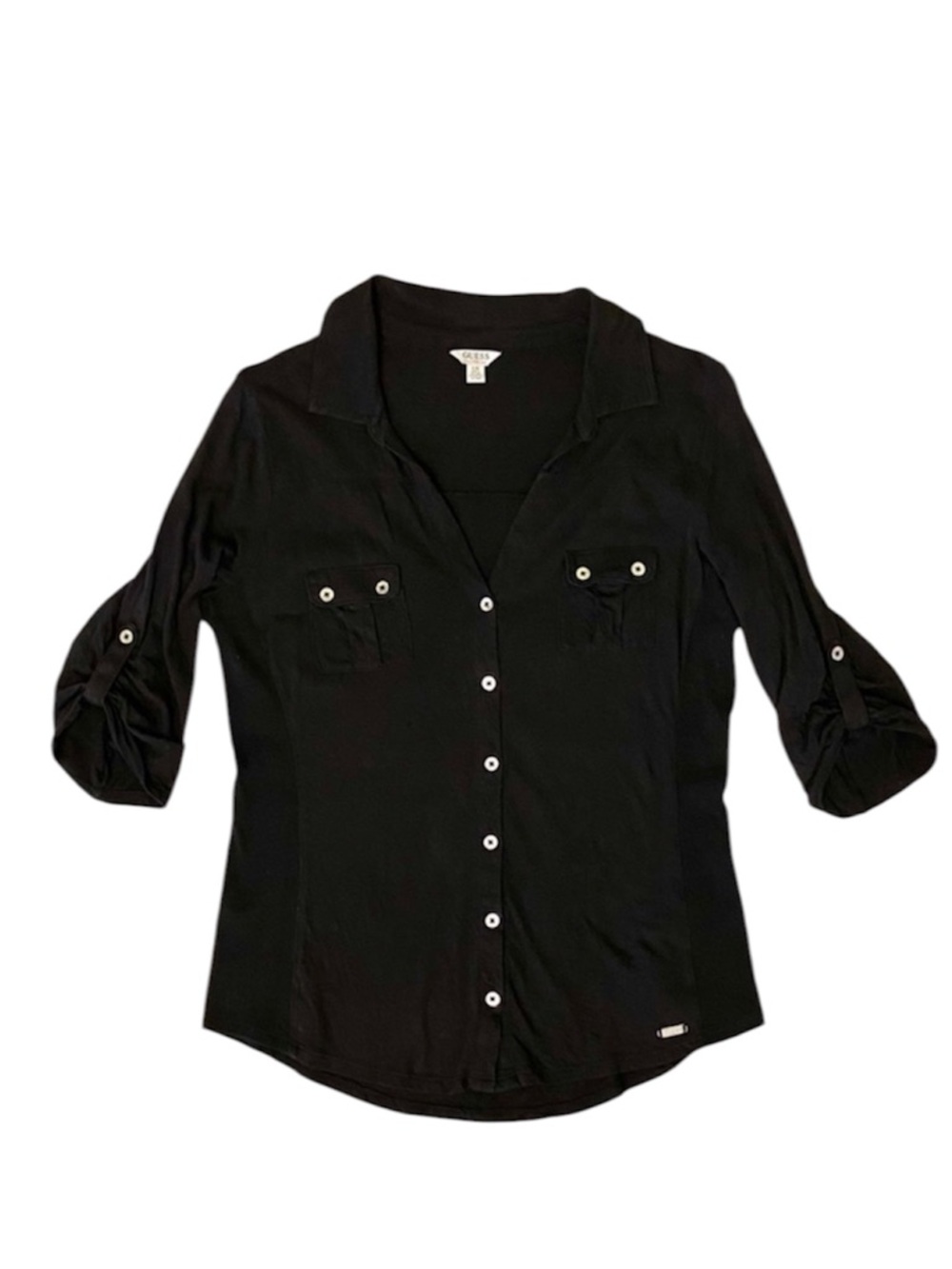 GUESS soft collared top